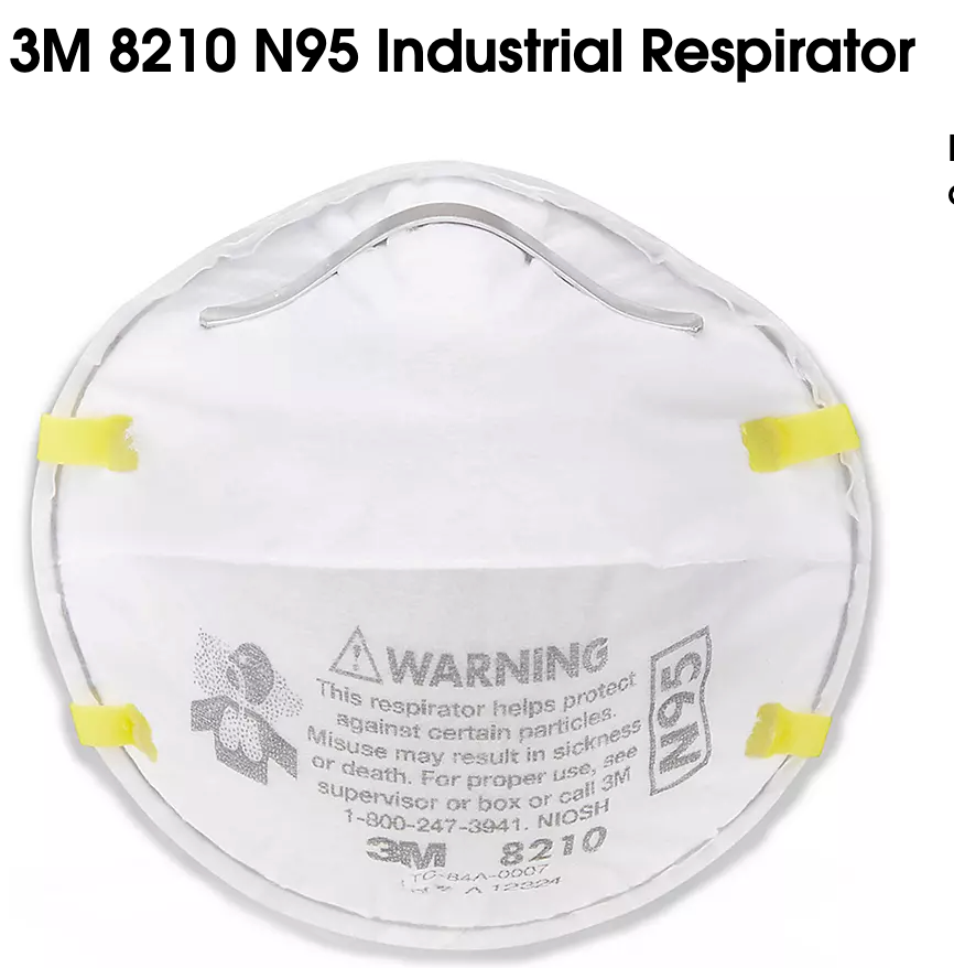 3M 8210 N95 Industrial Respirator